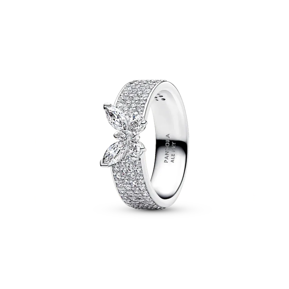 Sparkling Butterfly Bold Ring