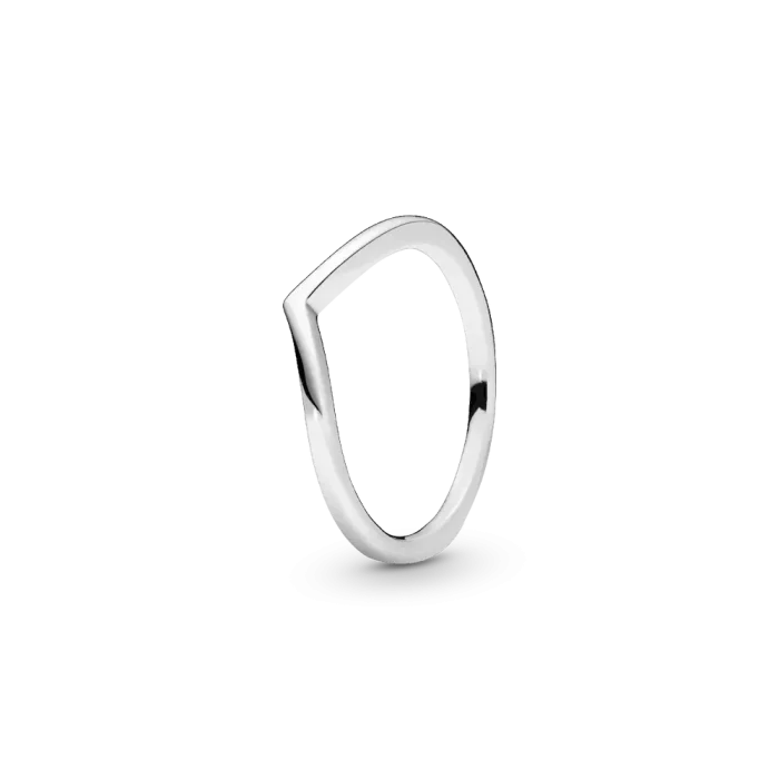 Sparkling Wishbone Heart Ring Set - Image 3