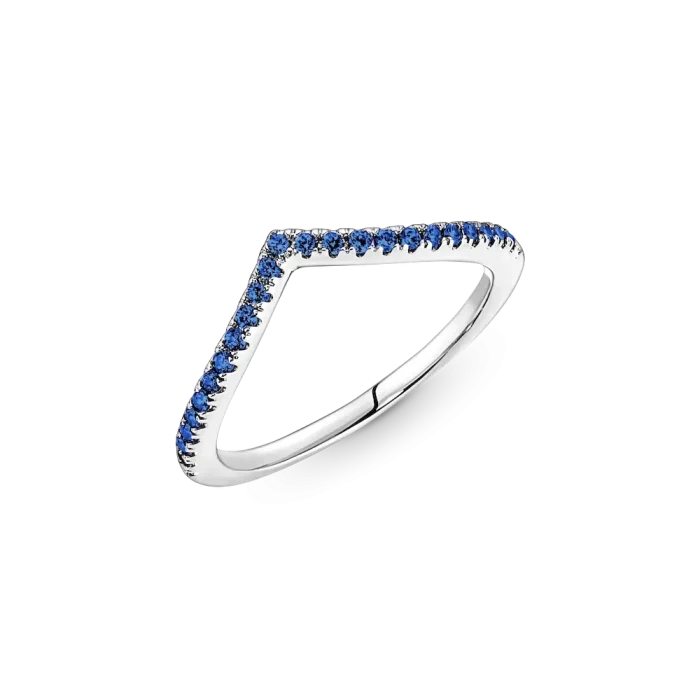 Pandora Timeless Wish Sparkling Blue Ring - Image 6