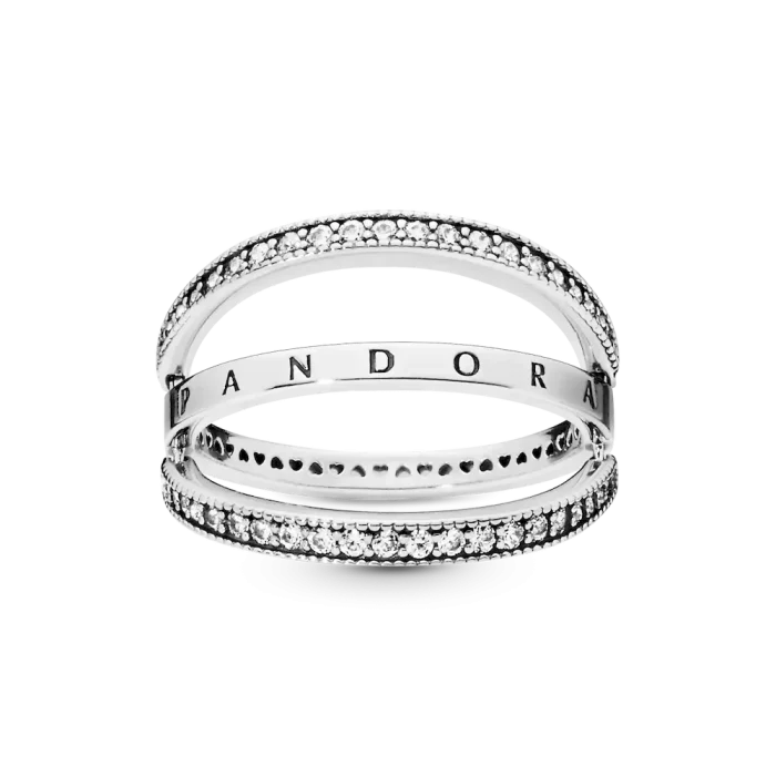 FINAL SALE - Pandora Logo and Hearts Ring - Image 6