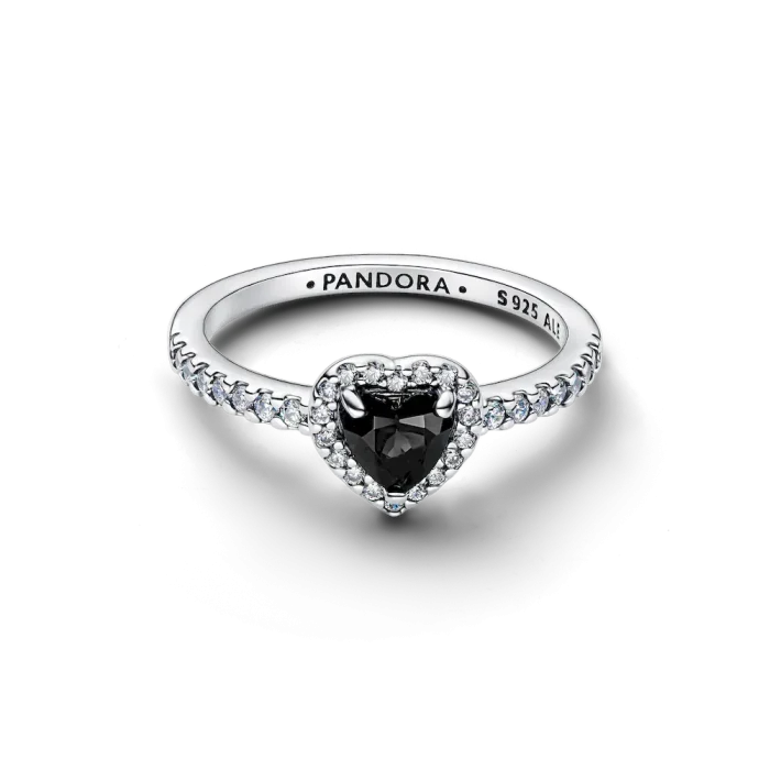 Elevated Black Heart Ring - Image 4