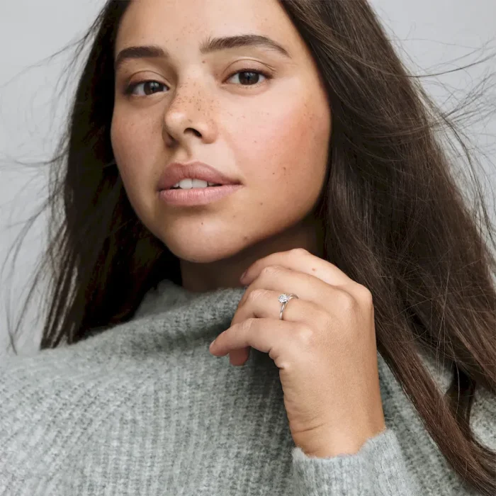 Clear Heart Solitaire Ring - Image 3