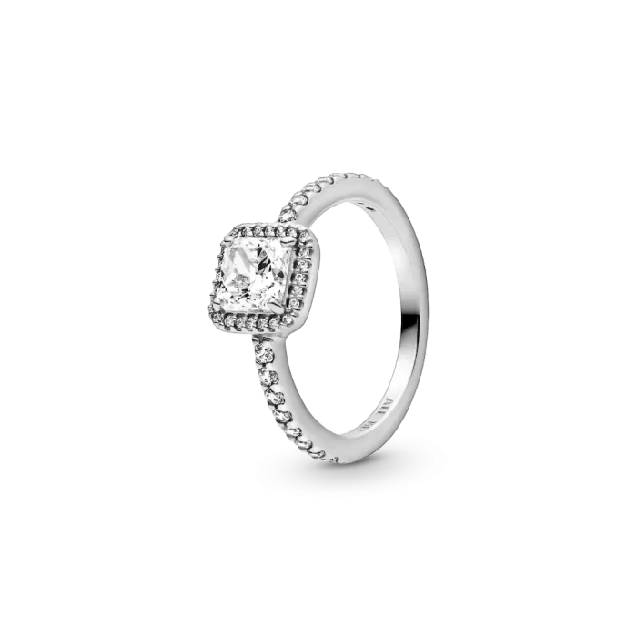 True Elegance Square Halo Ring Set - Image 2