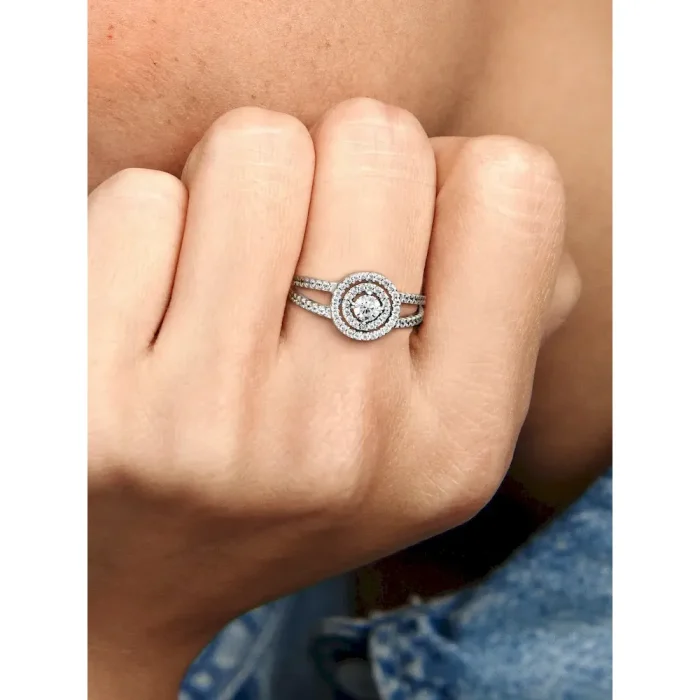 Sparkling Double Halo Ring - Image 2