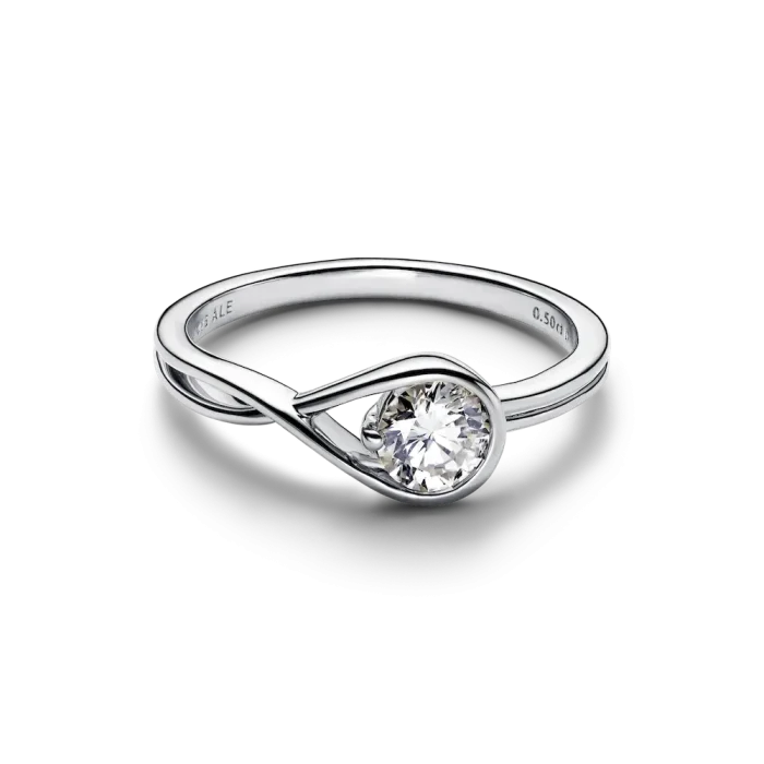 Pandora Infinite Sterling Silver Lab-grown Diamond Ring - Image 4