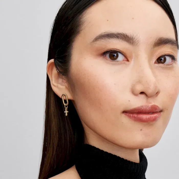 Sparkling Cross Mini Dangle Charm - Image 3