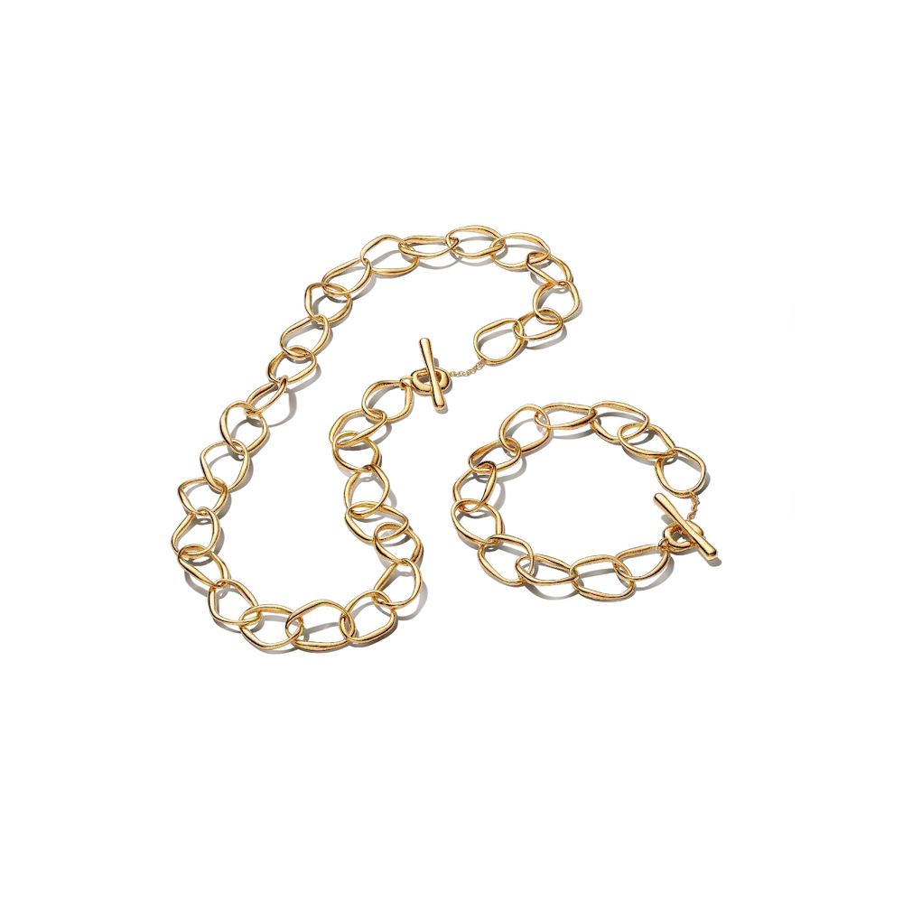 Organically Shaped Link Jewelry Set