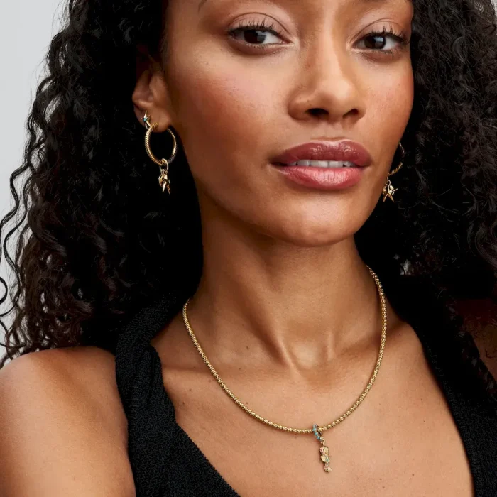 Pandora Moments Charm Hoop Earrings - Image 4