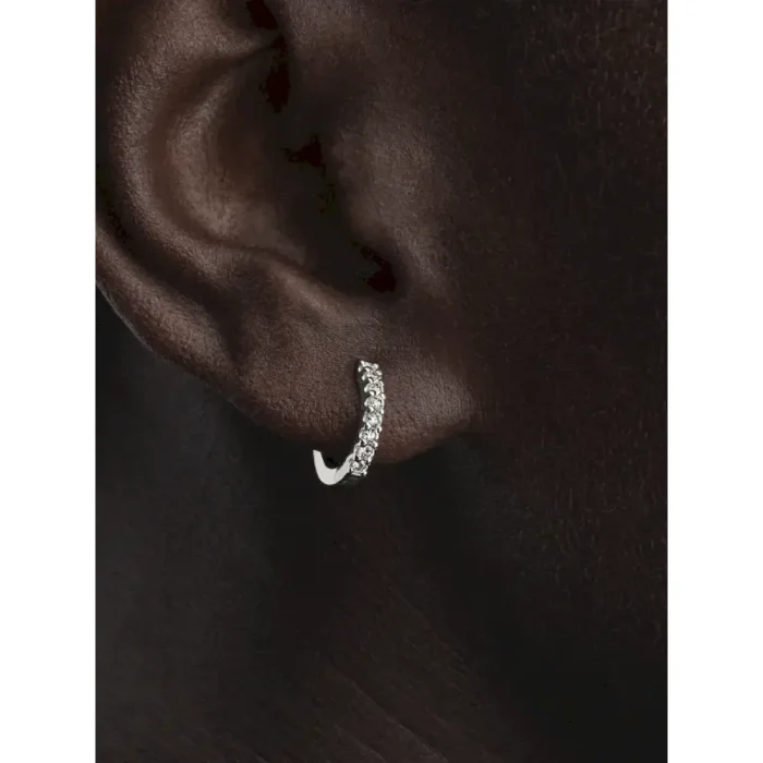 Pandora Era Lab-Grown Diamond Pavé Hoop Earrings - Image 2