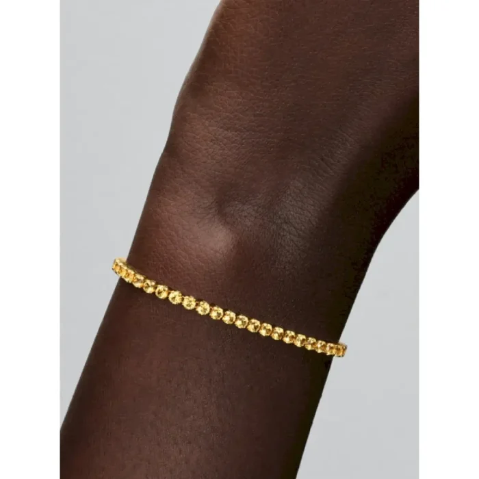 Sparkling Yellow Tennis Bracelet - Image 2