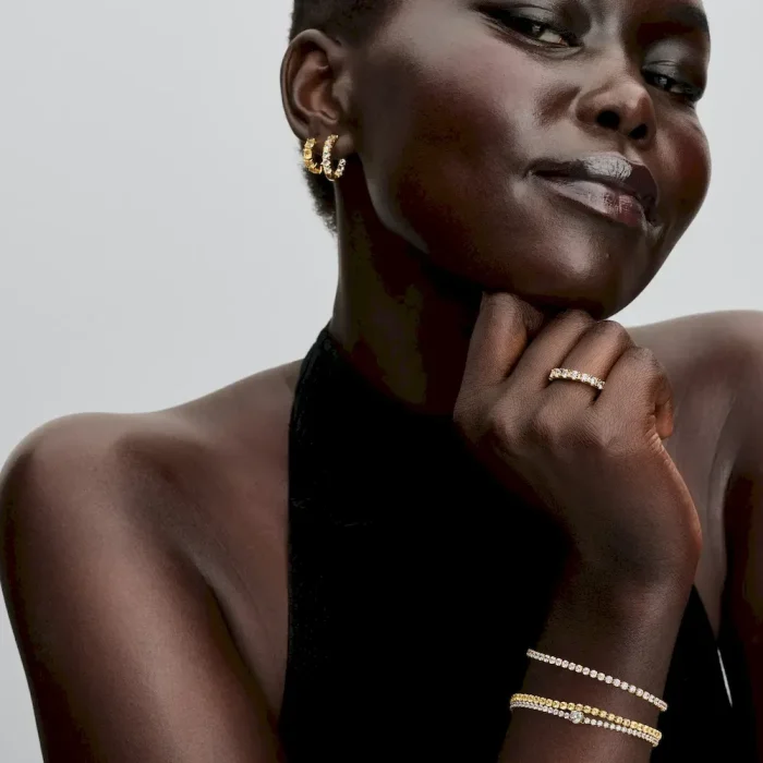 Yellow Hoop Earrings - Image 5