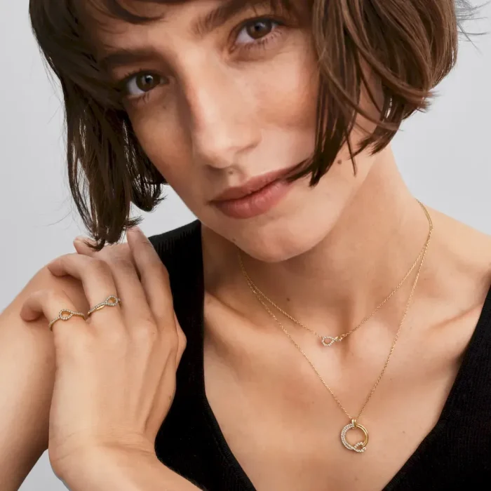 Pandora Infinite Lab-grown Diamond Pavé Double Row Ring - Image 3