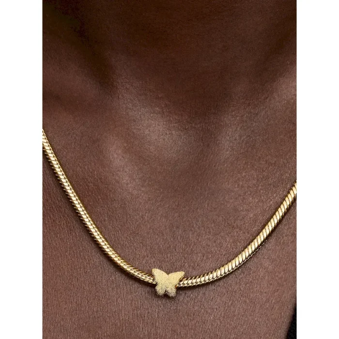 Textured Butterfly Mini Charm - Image 2