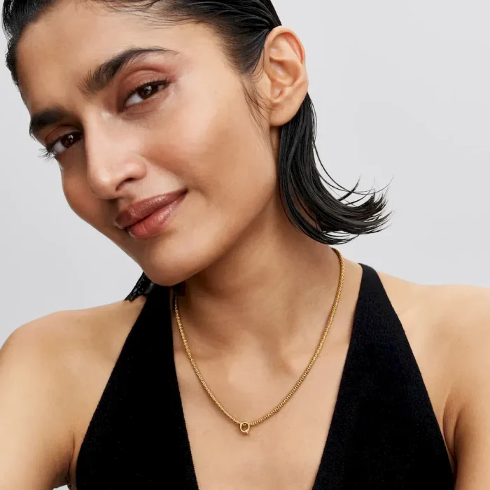 Letter Q Charm Necklace - Image 10