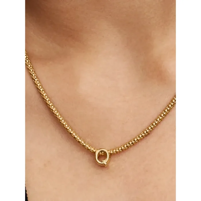 Letter Q Charm Necklace - Image 9