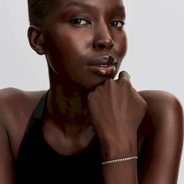 Round Clasp Wing Chain Bracelet - Image 3