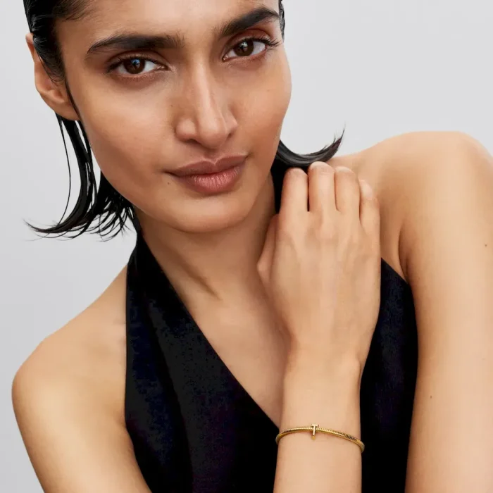 Letter T Charm Necklace - Image 10