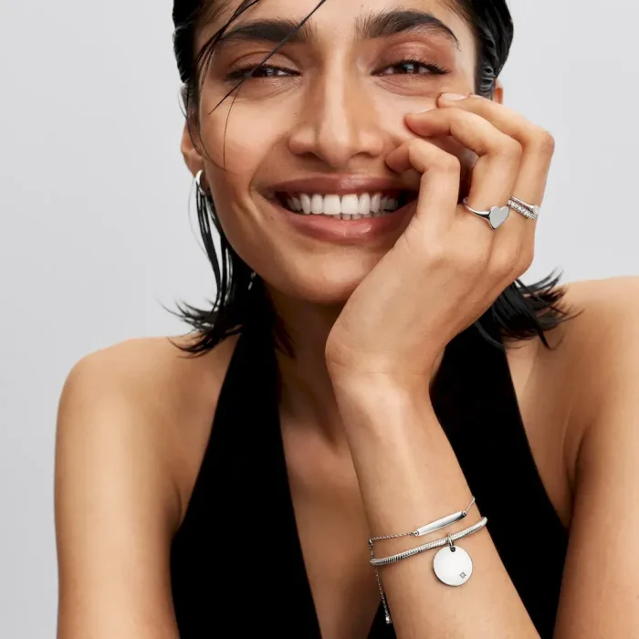 His & Hers Engravable Silver Bracelet Set - Image 12