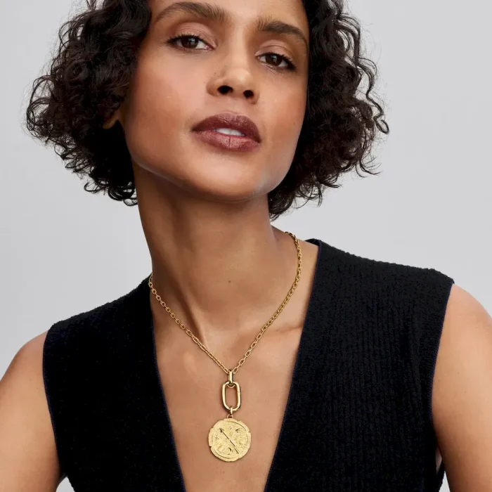 Crossing Arrows Oversized Medallion Charm - Image 3