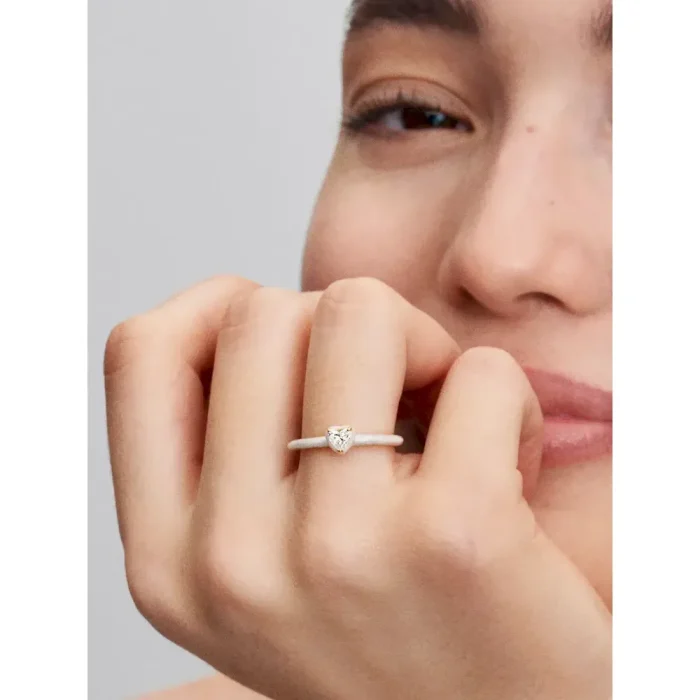 Black & White Chakra Heart Rings Set - Image 9