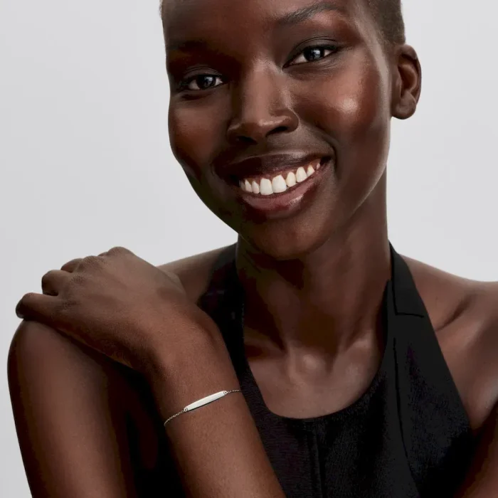 His & Hers Engravable Silver Bracelet Set - Image 11