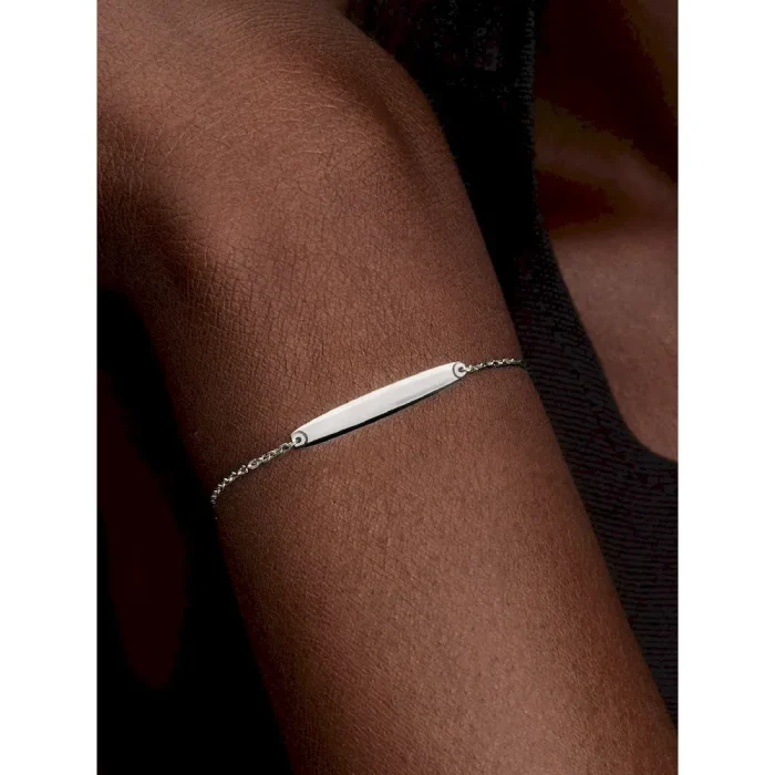 His & Hers Engravable Silver Bracelet Set - Image 10