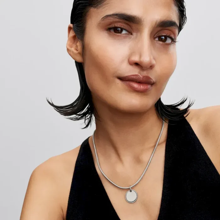 Engravable Round Tag Pendant - Image 3