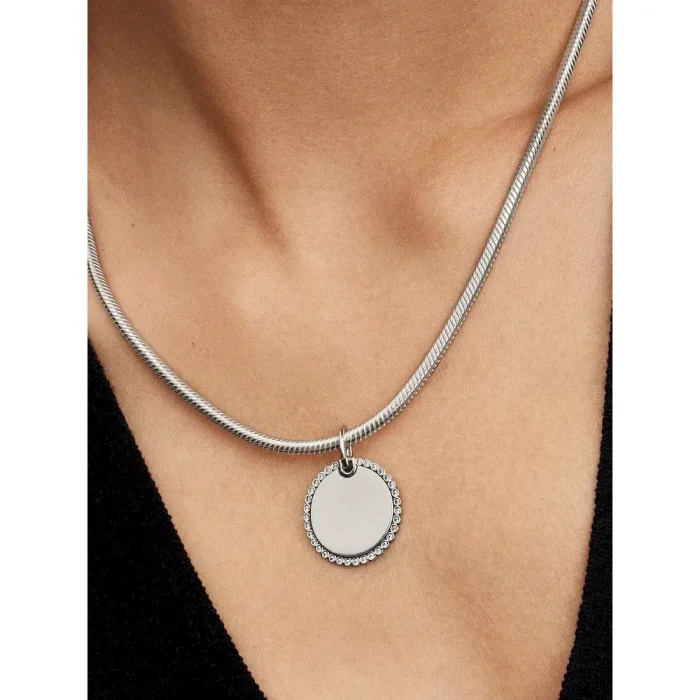 Engravable Round Tag Pendant - Image 2