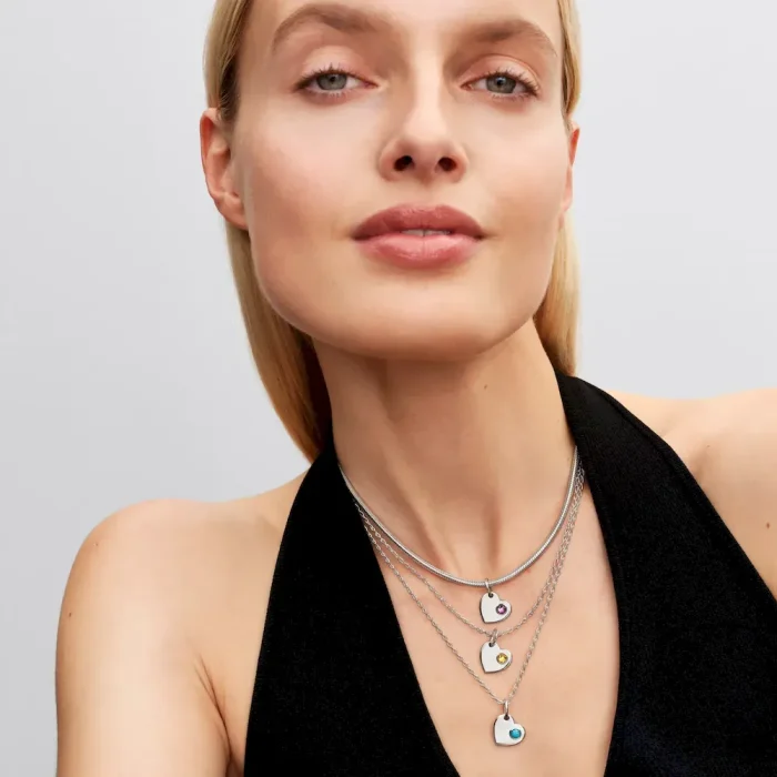 December Birthstone Heart Pendant Necklace - Image 6