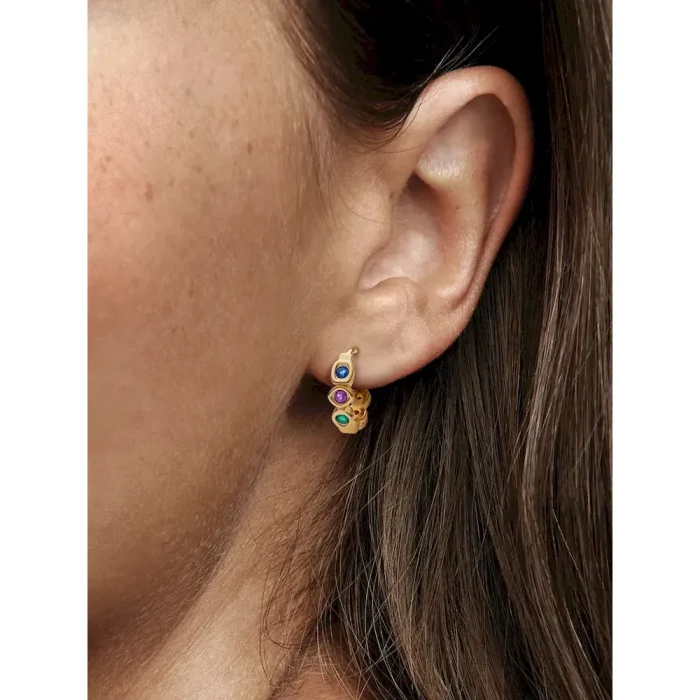 Marvel The Avengers Infinity Stones Hoop Earrings - Image 2