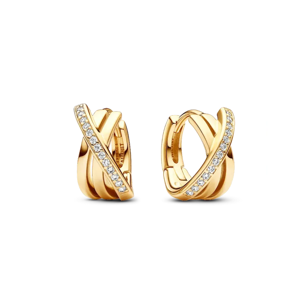 263150C01_RGB.webp Crossover Pavé Hoop Earrings - Image 1