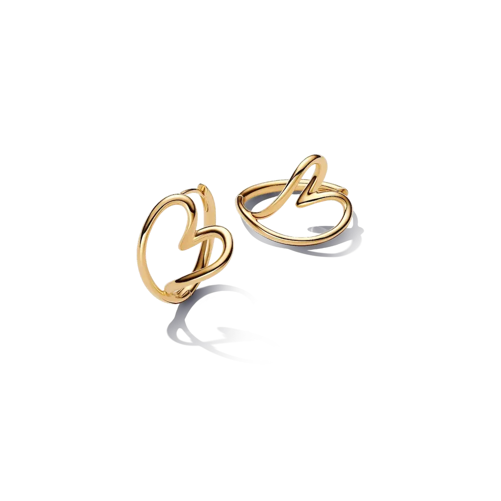 263807C00_RGB.webp Organically Shaped Heart Hoop Earrings - Image 1