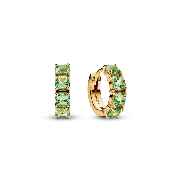 Sparkling Green Bracelet and Earring Set - Image 3