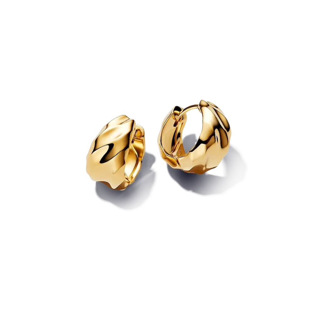 Rippled Hoop Earrings