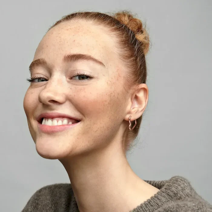 Asymmetrical Heart Hoop Earrings - Image 3