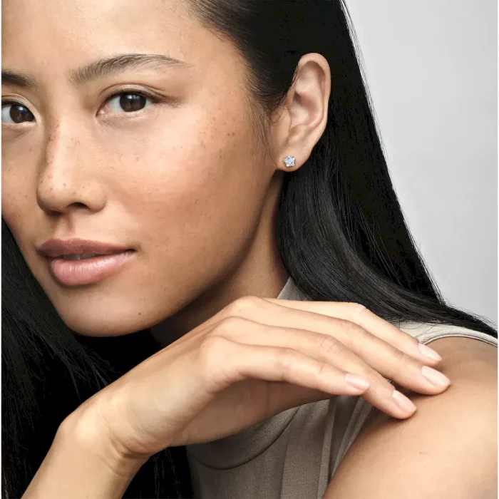 Celestial Sparkling Star Stud Earrings - Image 3