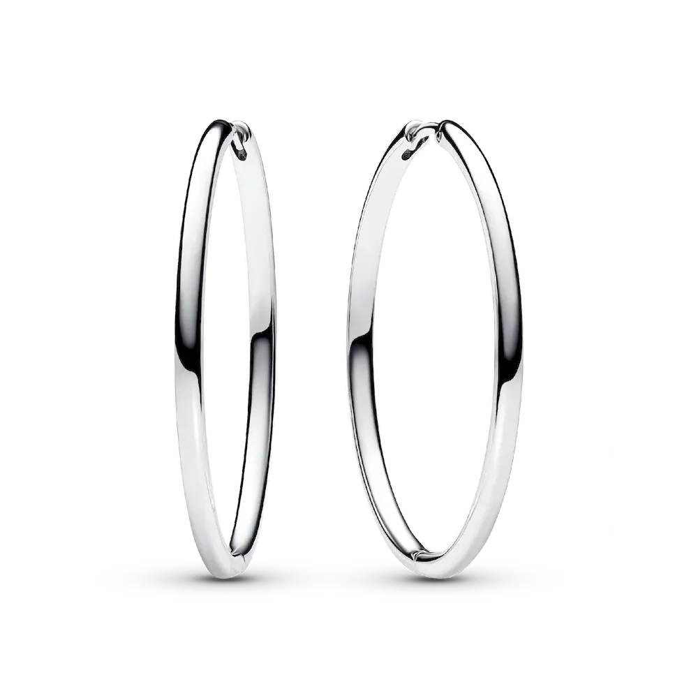 Pandora Moments 40 mm Charm Hoop Earrings