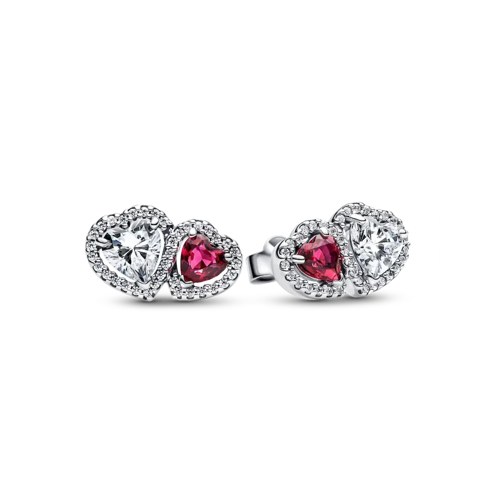 Halo Hearts Stud Earrings