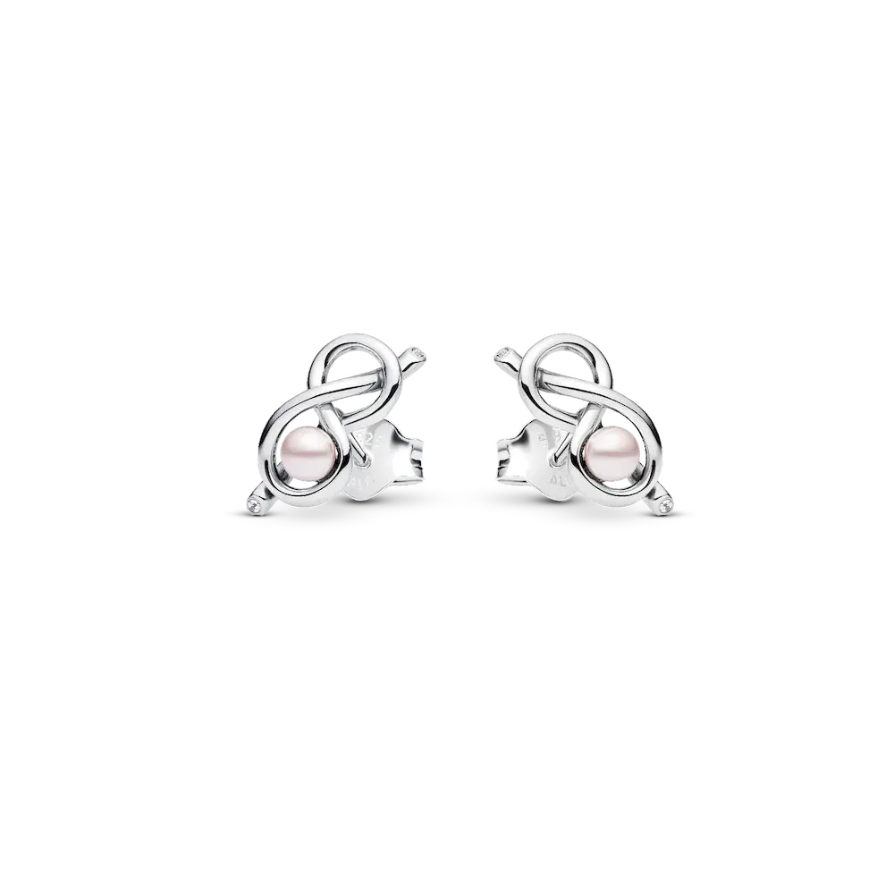 Infinity Knot Stud Earrings