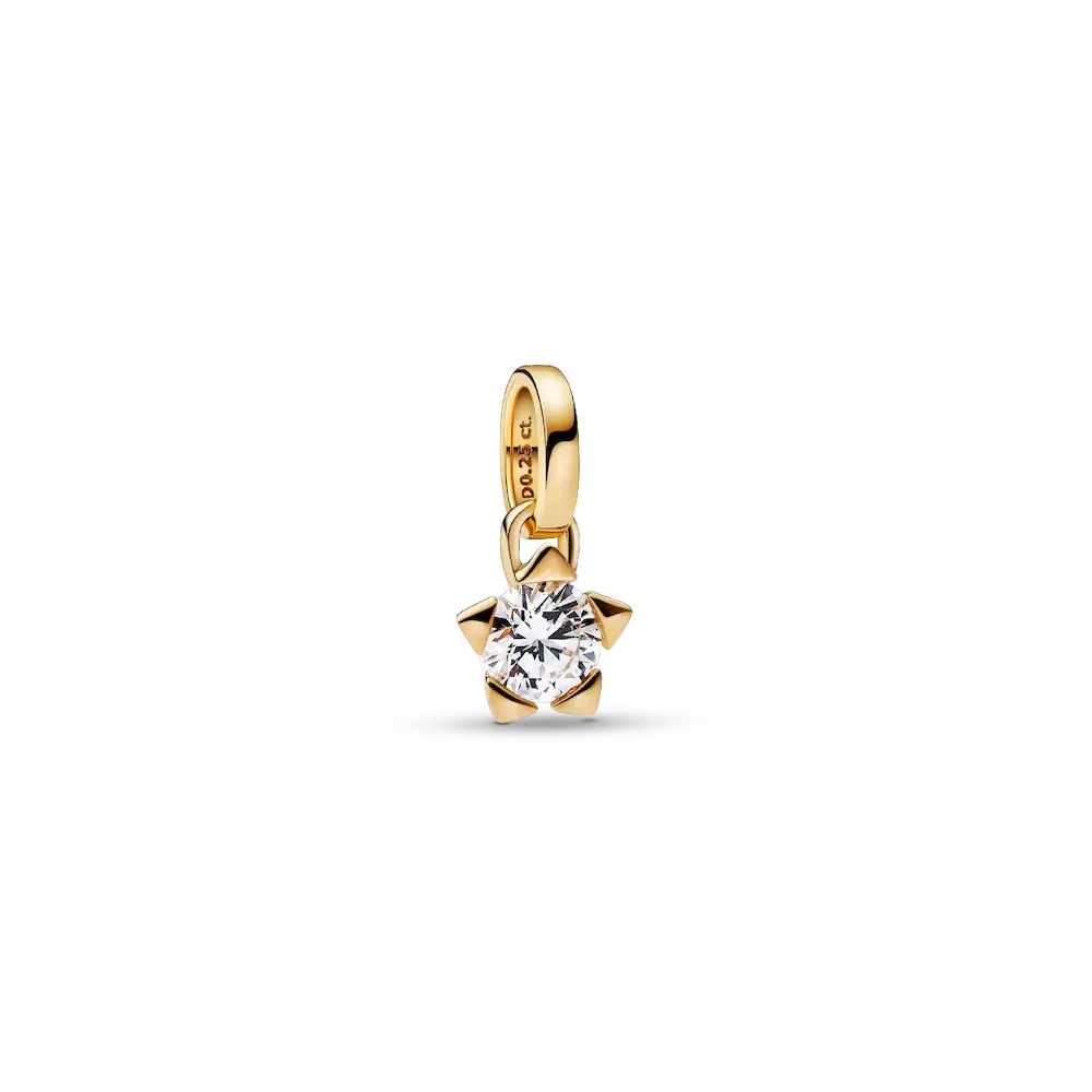 Pandora Talisman 14k Gold Lab-grown Diamond Star Pendant