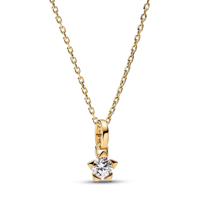 Pandora Talisman 14k Gold Lab-grown Diamond Star Pendant - Image 6