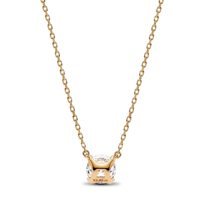 Pandora Era 14k Gold Lab-grown Diamond Pendant Necklace - Image 3
