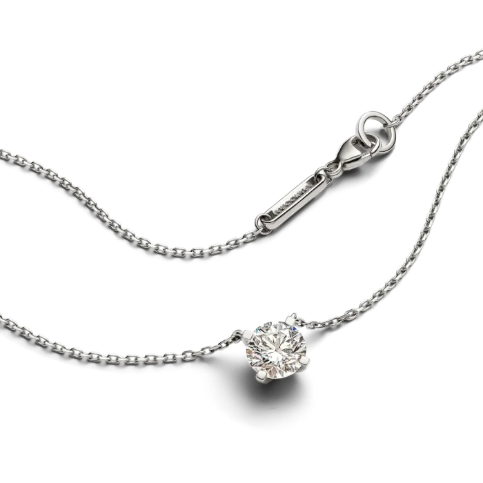 Pandora Era 14k White Gold Lab-grown Diamond Pendant Necklace - Image 4