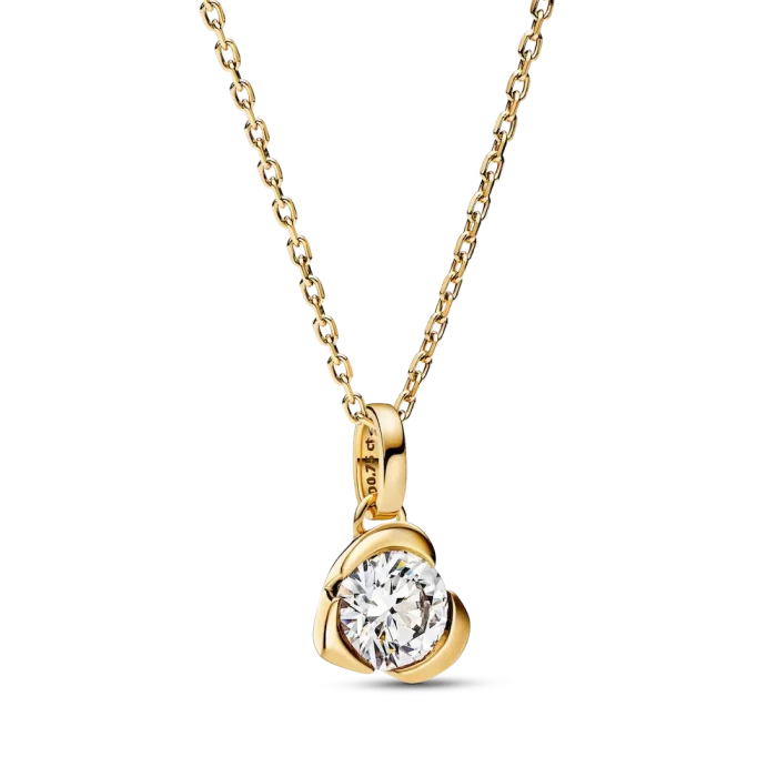 Pandora Talisman 14k Gold Lab-grown Diamond Heart Pendant - Image 6