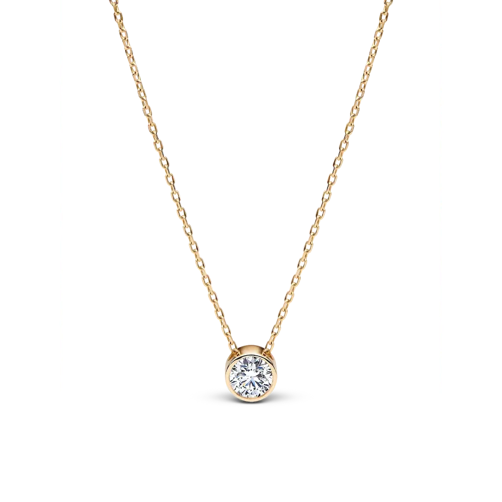 Pandora Era Bezel Lab-Grown Diamond Pendant Necklace