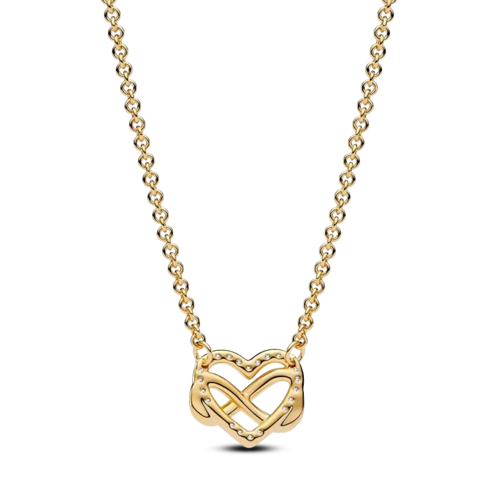 Sparkling Infinity Heart Collier Necklace - Image 5