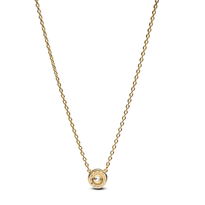 Golden Pave Halo Jewelry Set - Image 13