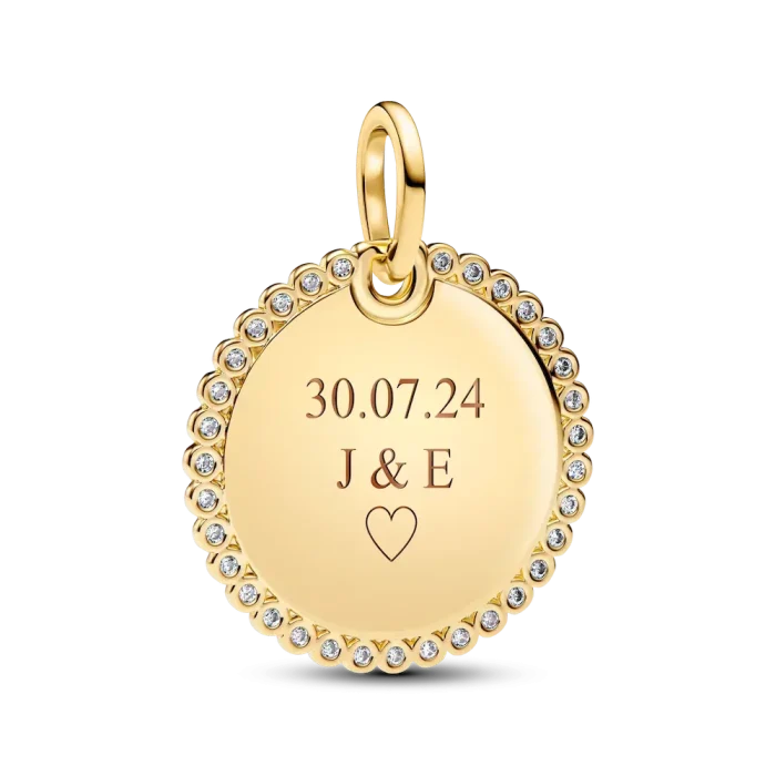 Engravable Round Tag Pendant - Image 5