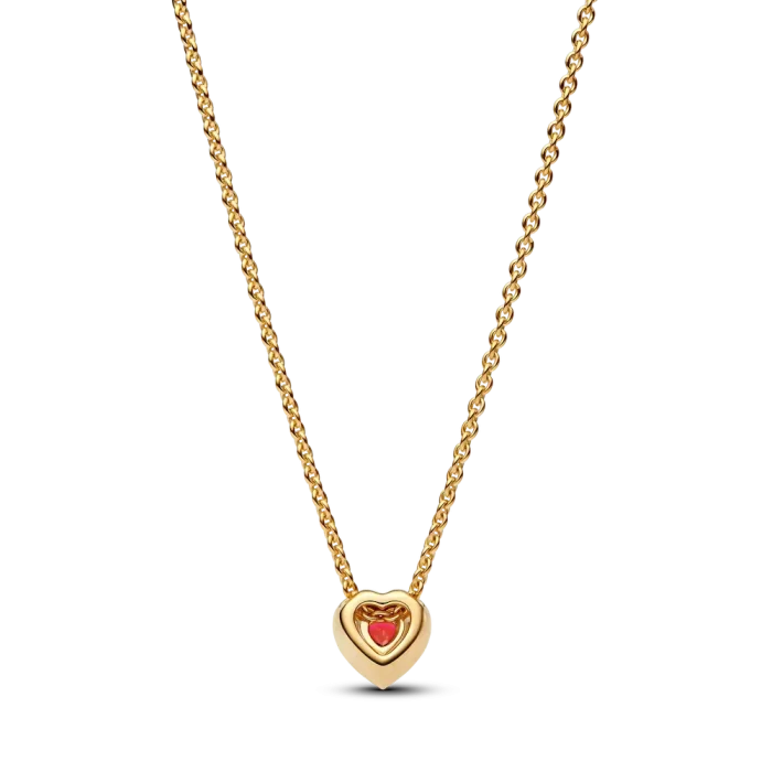 Elevated Heart Necklace & Earrings Set - Image 5