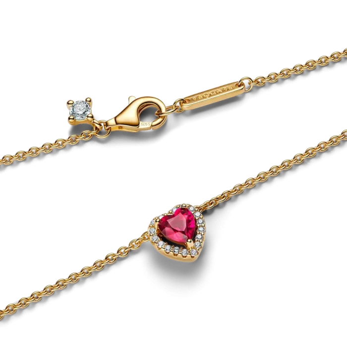 Elevated Heart Necklace & Earrings Set - Image 4